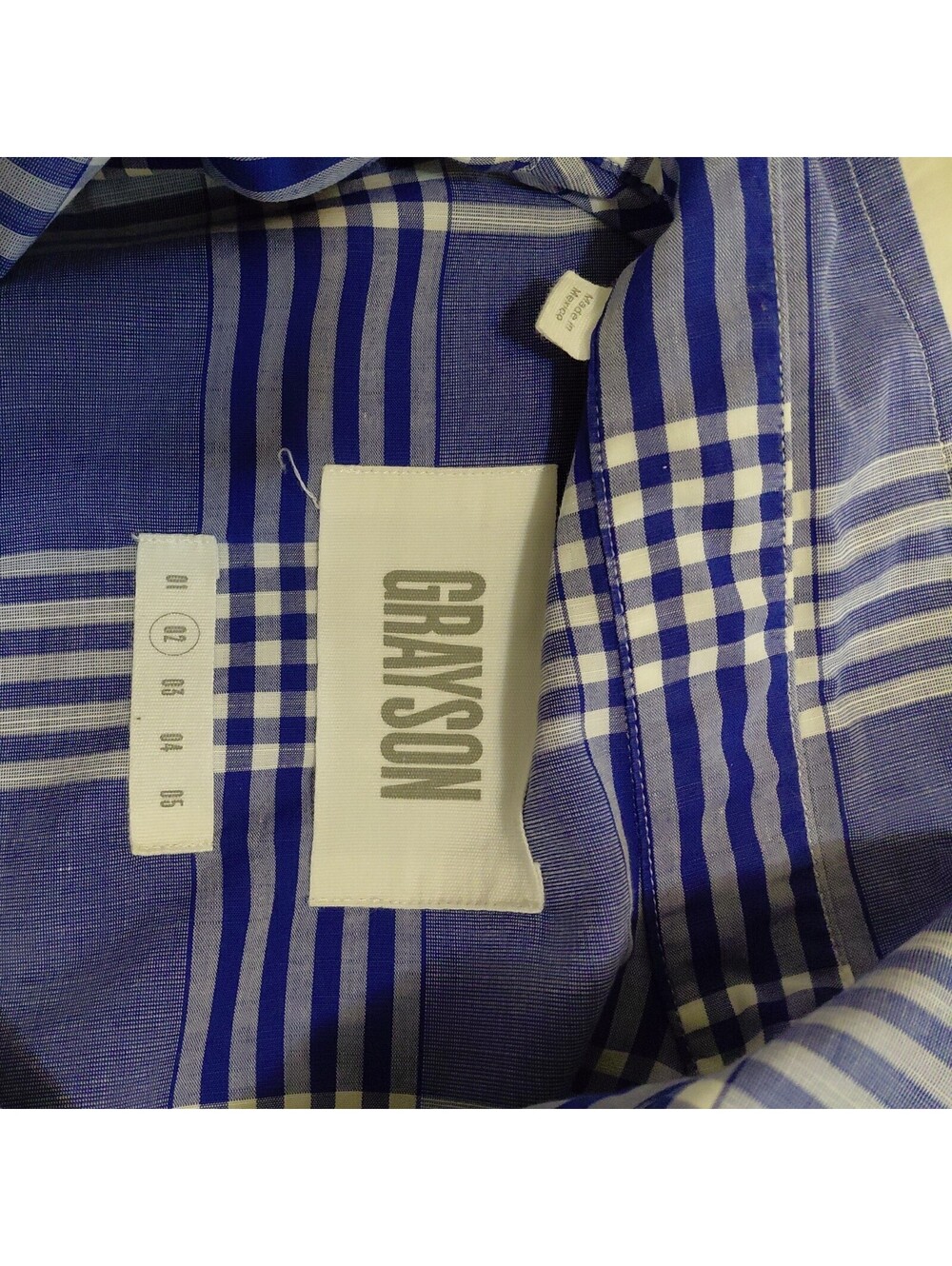 Grayson by Frank & Eileen ladies Shirt The Hero Plaid Size S EUC Cotton #942 - Picture 8 of 9